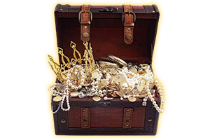 Gold Treasure Box